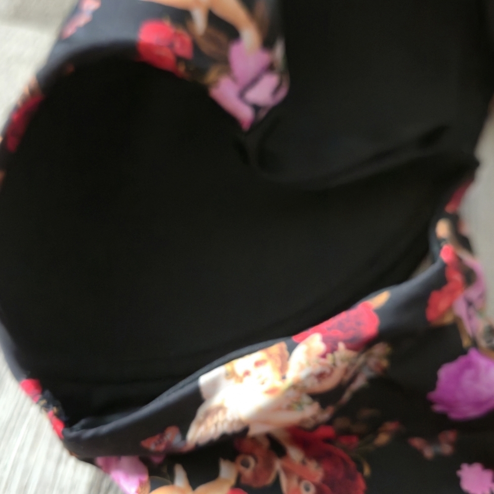 Torrid 42DDD Coquette Bra Black Floral Dream Wire-Free 360 Smoothing Cupid Print - Picture 11 of 14